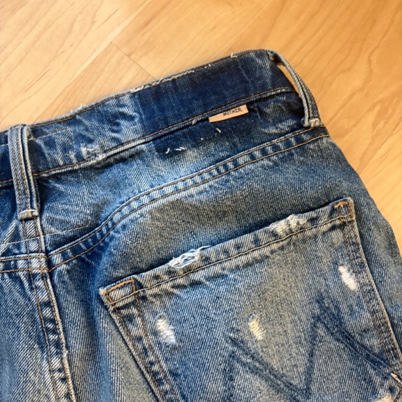 MOTHER SUPERIOR Jeans The Tomcat Roller Shorty in Take Me Higher Size 27 - Picture 10 of 13
